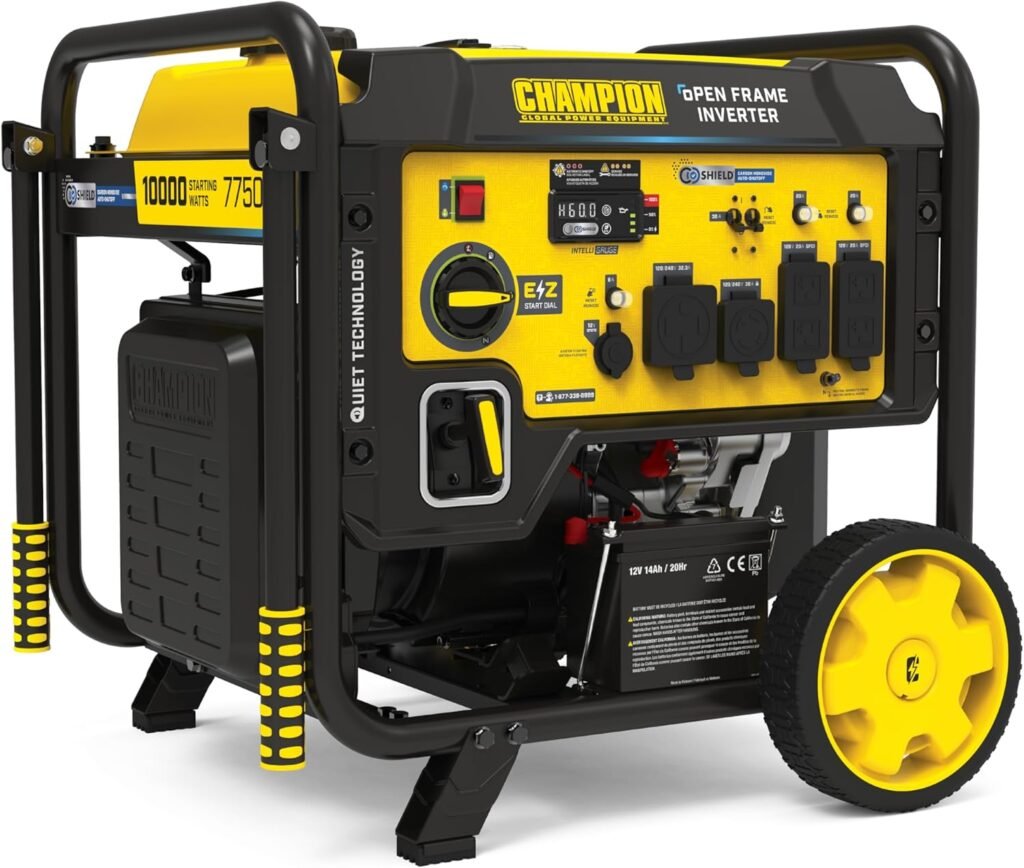 what size generator to run central ac