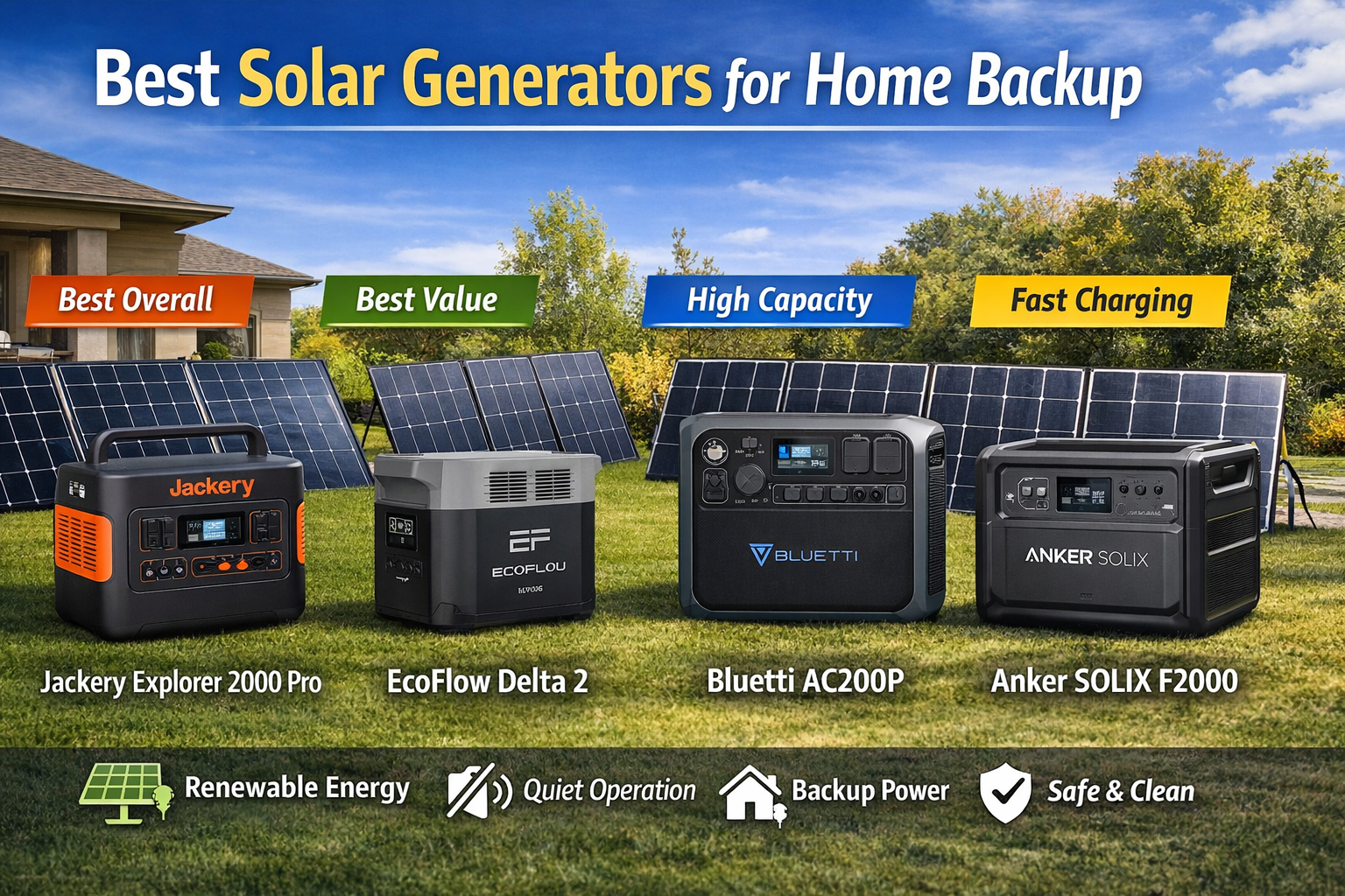 best solar generator for home backup