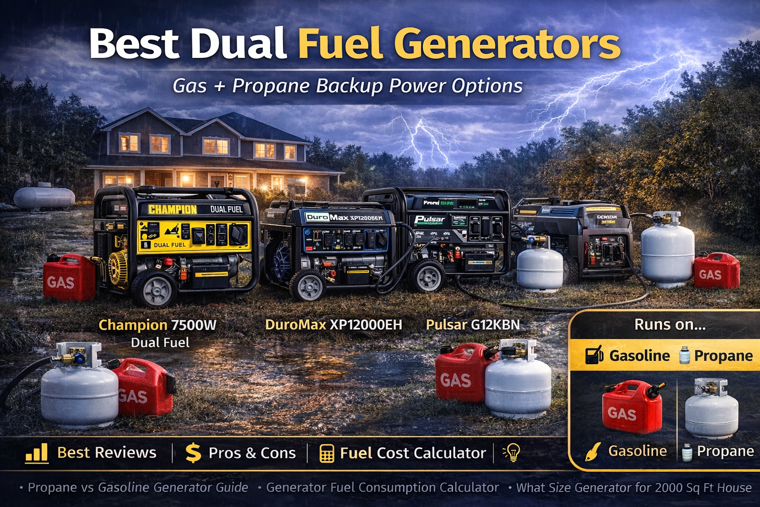 best dual fuel generator