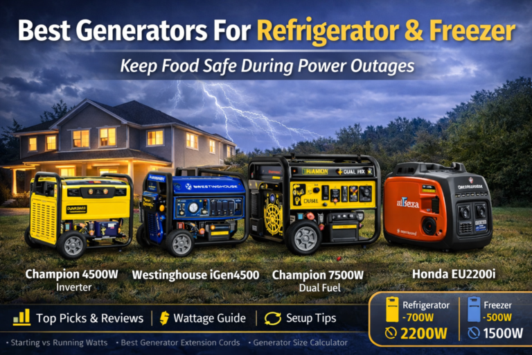generator for refrigerator and freezer