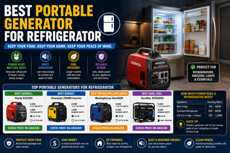 best portable generator for refrigerator