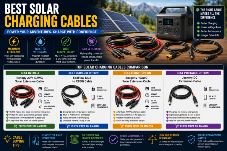 best solar charging cables