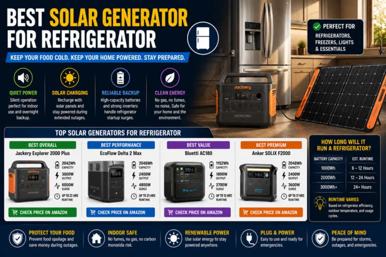 best solar generator for refrigerator