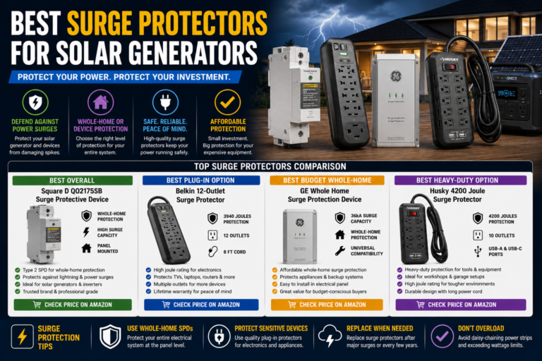 best surge protectors for solar generators