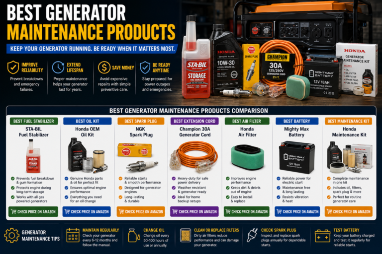 Best generator maintenance products