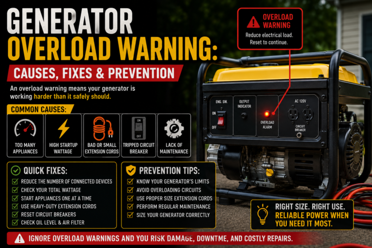Generator Overload Warning