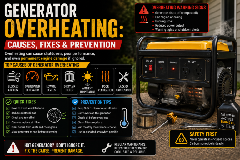 Generator overheating
