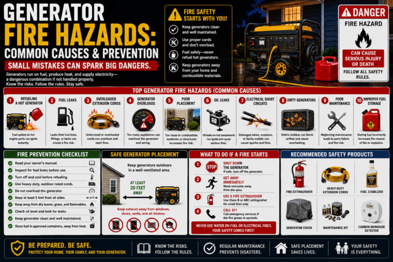 generator fire hazards