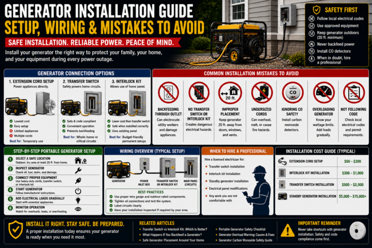 generator installation guide