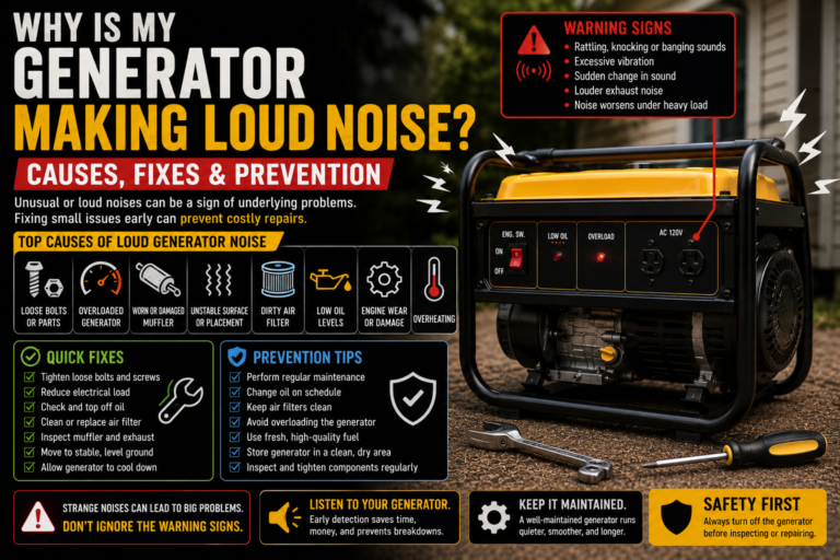generator making loud noise