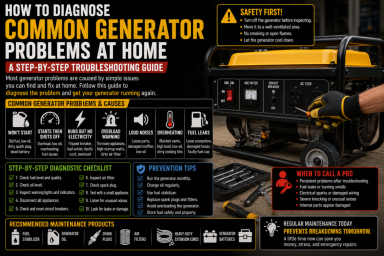 how to diagnose generator problems