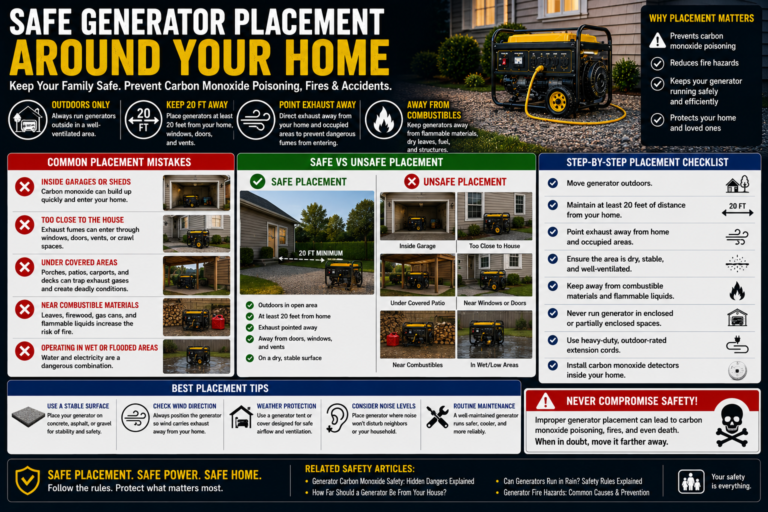 safe generator placement